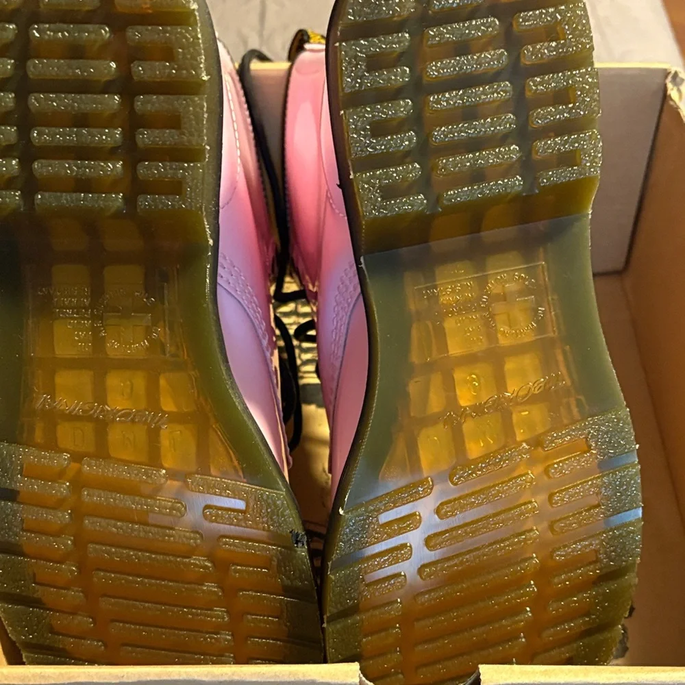 Dr. Martens Light Pink Combat Boots - Picture 3 of 6